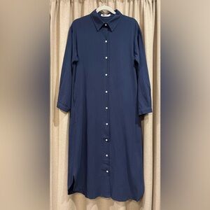NWT Navy Blue Shirt Dress